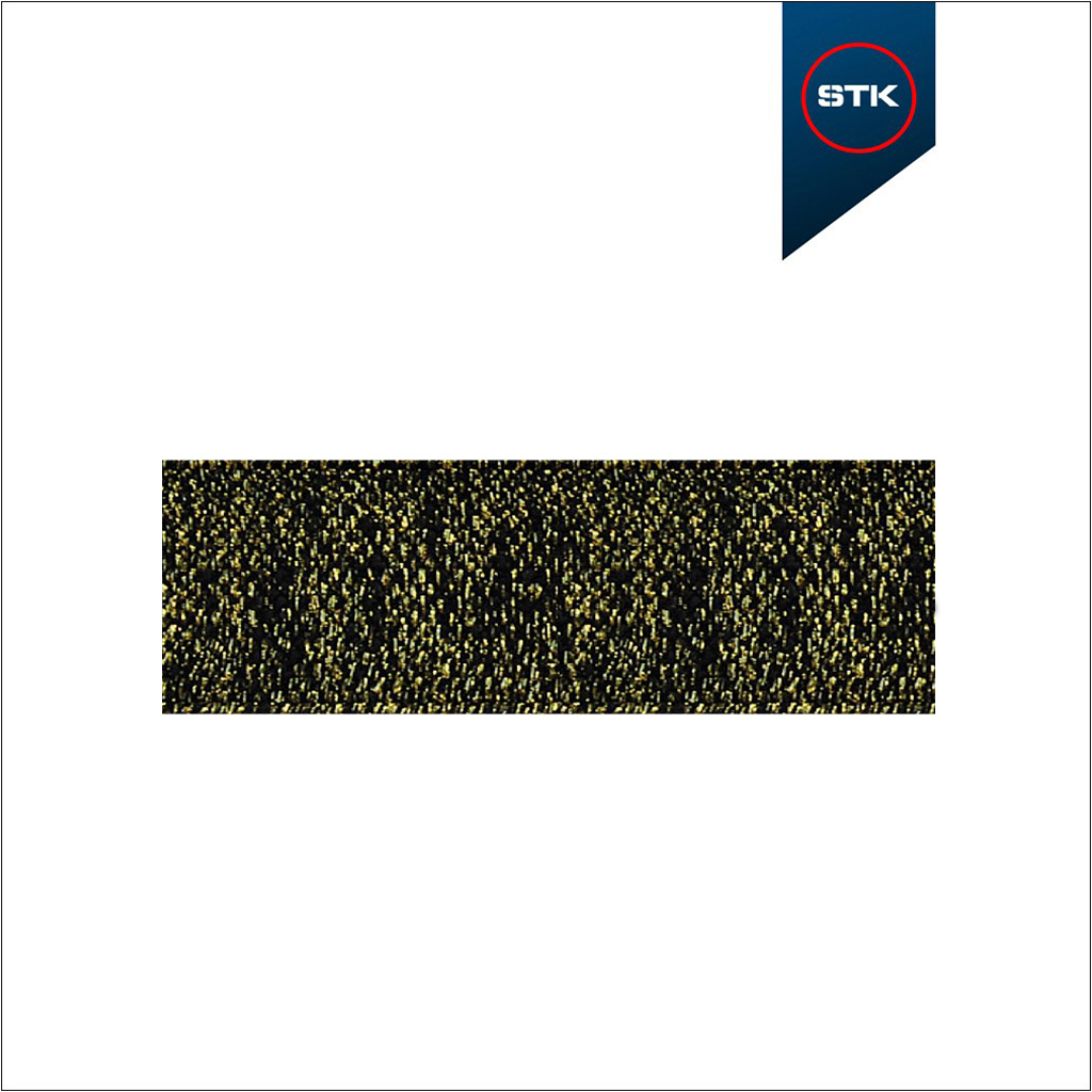 FITA STK MESCLADA 520 40MM PRETO / LUREX DOURADO