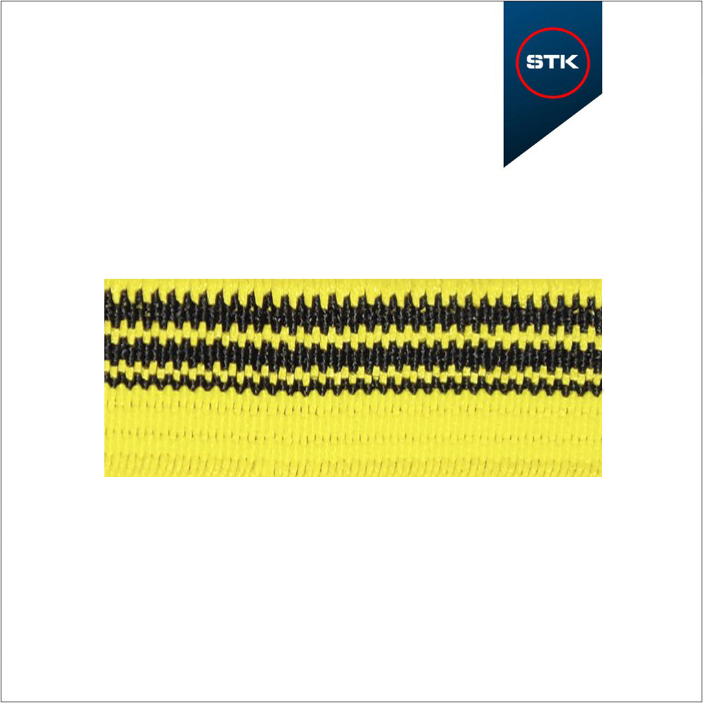EL&Aacute;STICO STK 157 EXPORTA&Ccedil;&Atilde;O 10MM AMARELO HANOY / PRETO